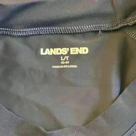 Set of 2 Lands’ End Men’s Long Sleeve Athletic Shirts Size Large Tall Blue Navy - Picture 12 of 15